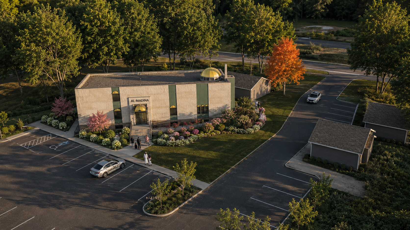 New masjid rendering, aerial view
